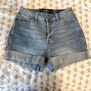 Hollister High waisted denim boyfriend shorts